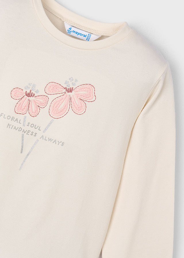 Mayoral Camisola básica flor menina