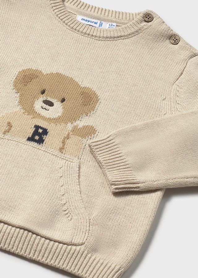 Mayoral Camisola urso bolso bebé