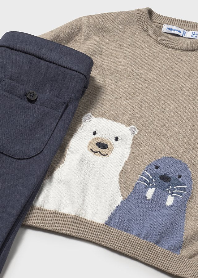 Mayoral Conjunto calças e camisola bebé