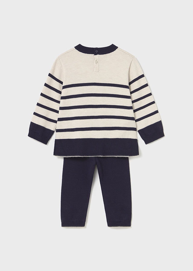 Mayoral Conjunto calças e camisola malha bebé