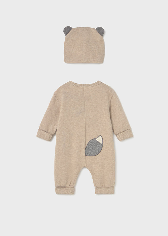 Mayoral Babygrow com gorro recém nascido