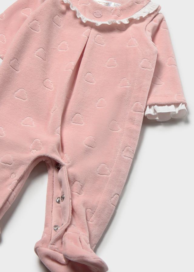 Mayoral Pijama aveludada recém nascida