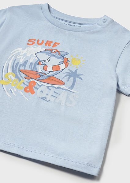 Mayoral T-shirt surf tubarão bebé