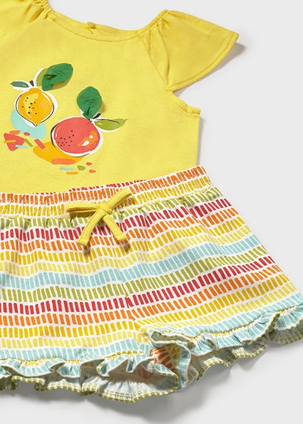 Mayoral Conjunto calções e t-shirt fruta bebé