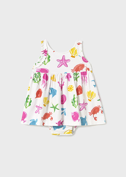 Mayoral Vestido com tapa fraldas bebé