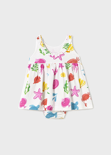 Mayoral Vestido com tapa fraldas bebé