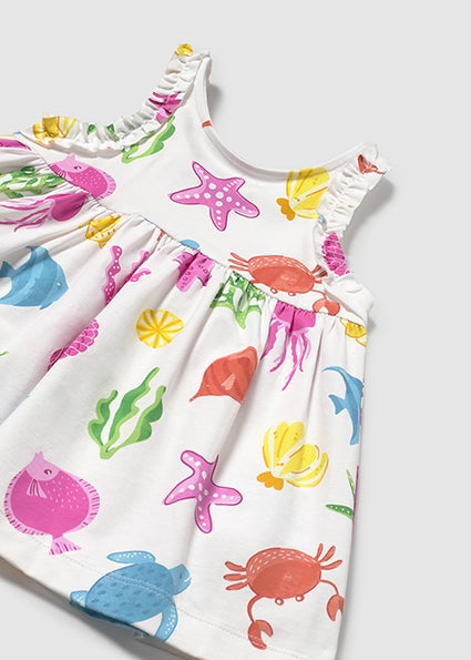Mayoral Vestido com tapa fraldas bebé
