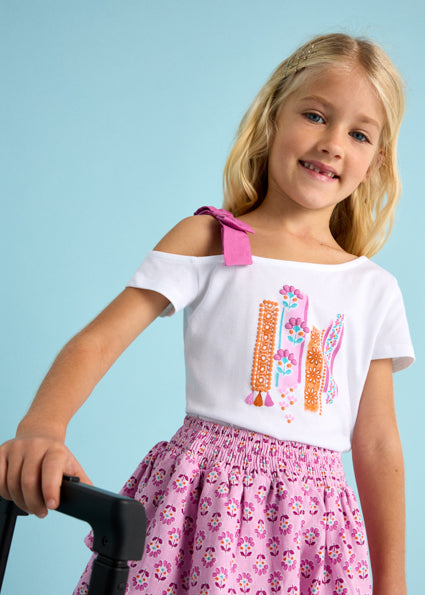 Mayoral T-shirt assimétrica menina