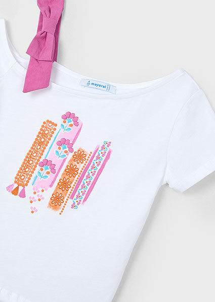 Mayoral T-shirt assimétrica menina