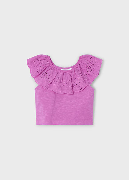 Mayoral T-shirt folho perfurado menina