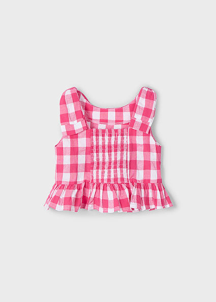 Mayoral Top peplum laço menina
