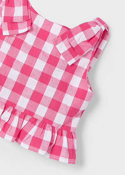 Mayoral Top peplum laço menina