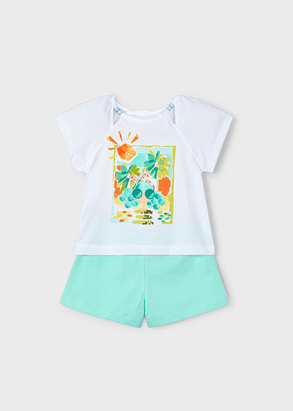 Mayoral Conjunto calção e t-shirt menina