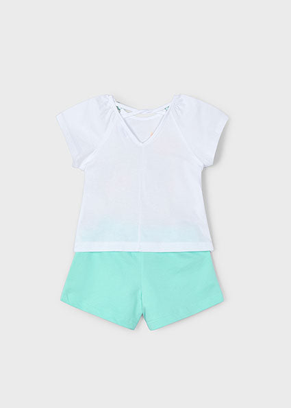 Mayoral Conjunto calção e t-shirt menina