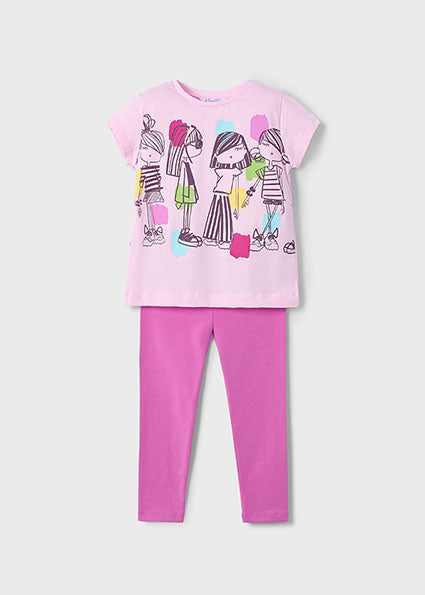 Mayoral Conjunto leggings e t-shirt menina
