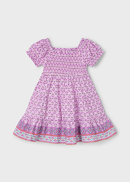 Mayoral Vestido estampado ninho de abelha menina
