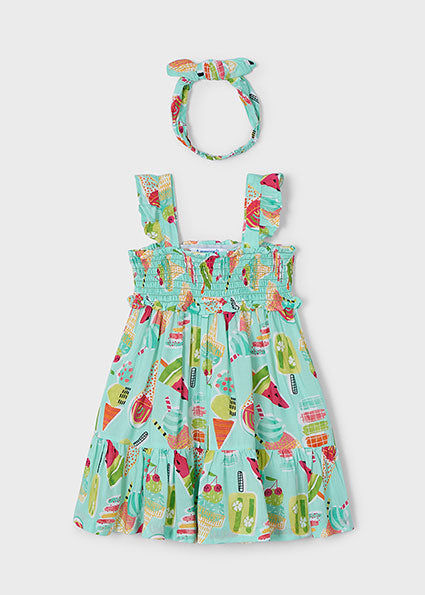 Mayoral Vestido com fita elástica menina