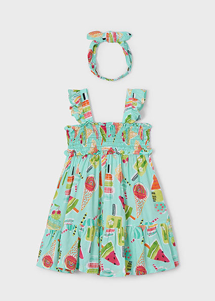 Mayoral Vestido com fita elástica menina