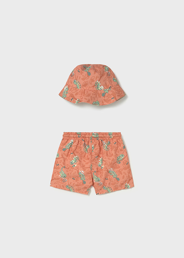 Mayoral Conjunto banho e gorro reversível proteção solar bebé