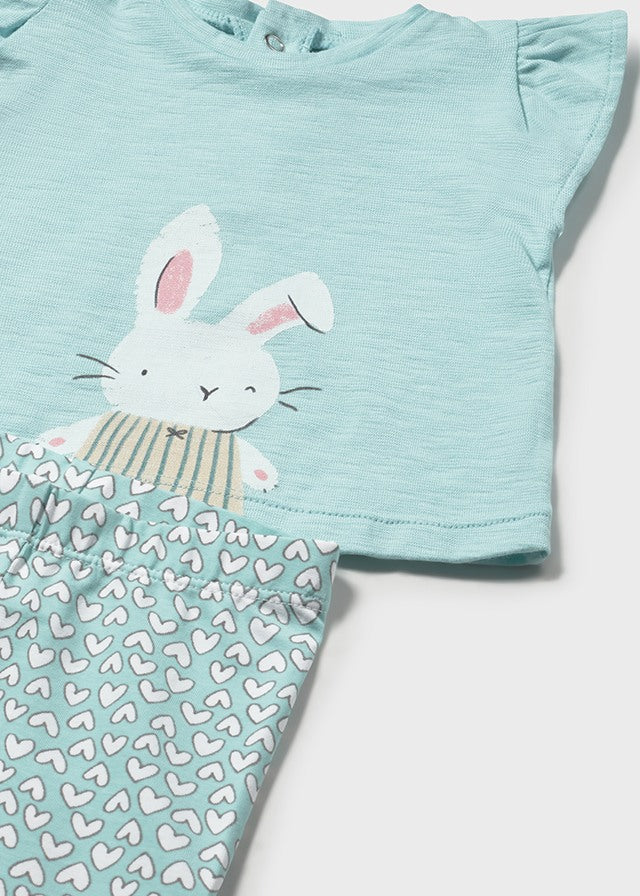 Mayoral Conjunto leggings estampado e t-shirt recém nascida