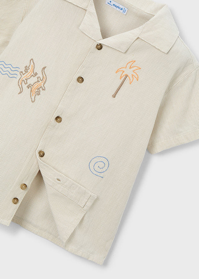 Mayoral Camisa detalhes bordados menino