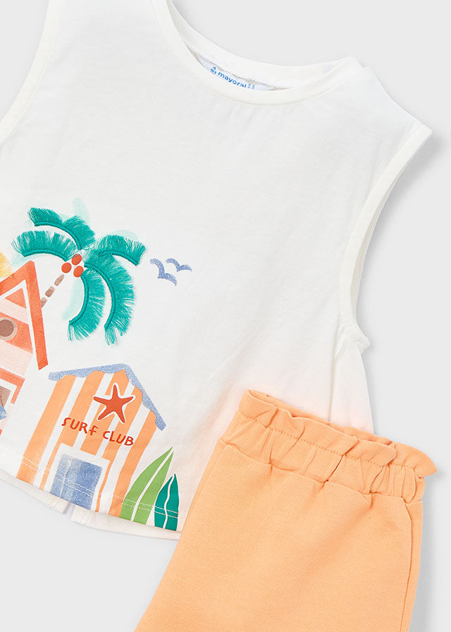 Mayoral Conjunto calção e t-shirt menina