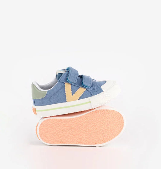 Victoria Ténis lona com velcro Jeans