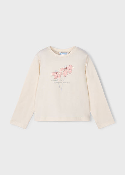 Mayoral Camisola básica flor menina