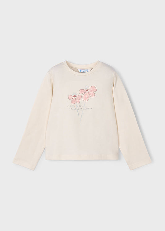 Mayoral Camisola básica flor menina