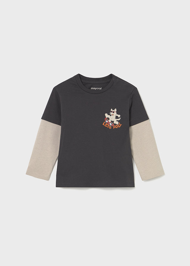 Mayoral Camisola dupla manga bebé