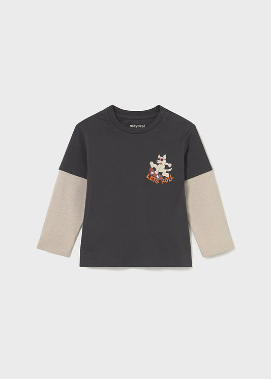 Mayoral Camisola dupla manga bebé
