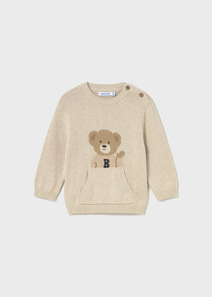 Mayoral Camisola urso bolso bebé