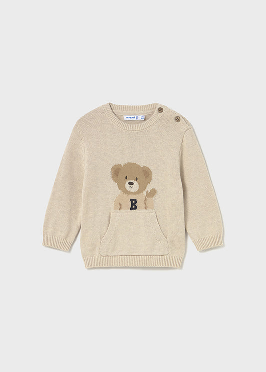 Mayoral Camisola urso bolso bebé