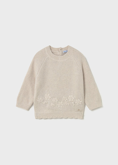 Mayoral Camisola flores bordadas bebé