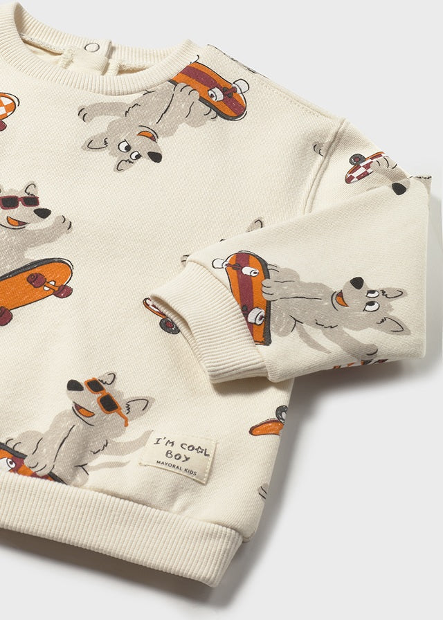 Mayoral Sweat estampada bebé