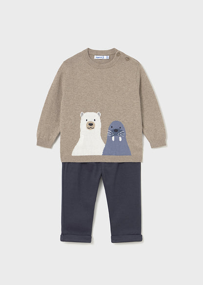 Mayoral Conjunto calças e camisola bebé