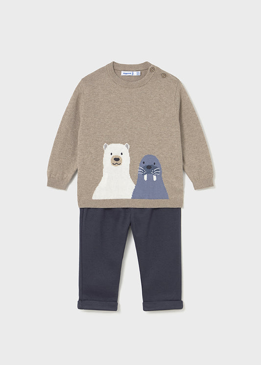 Mayoral Conjunto calças e camisola bebé