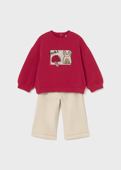 Mayoral Conjunto de calças e camisola bebé