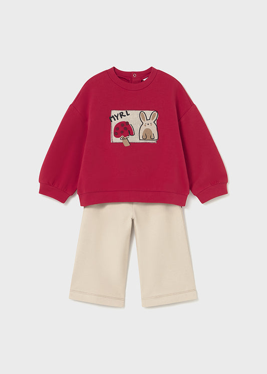 Mayoral Conjunto de calças e camisola bebé