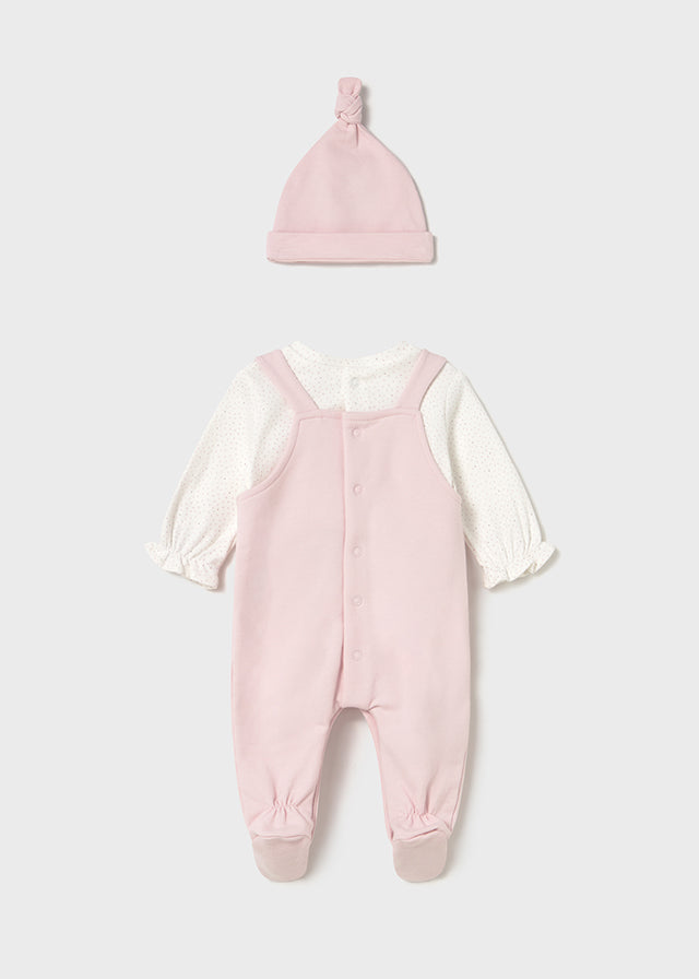 Mayoral Babygrow com gorro recém nascida