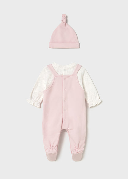 Mayoral Babygrow com gorro recém nascida