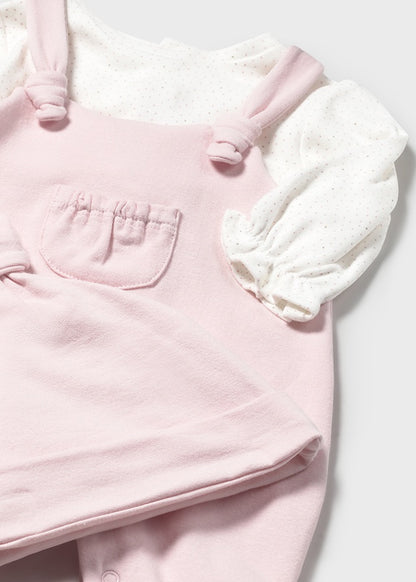 Mayoral Babygrow com gorro recém nascida