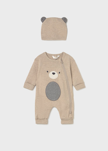 Mayoral Babygrow com gorro recém nascido