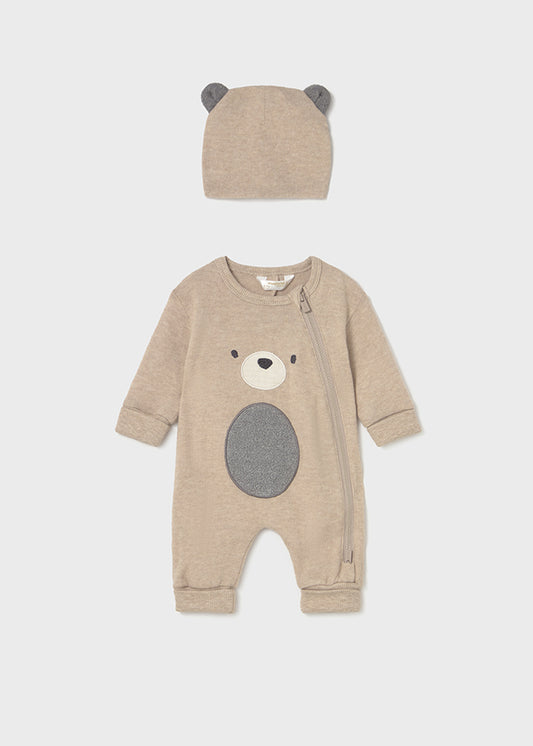 Mayoral Babygrow com gorro recém nascido