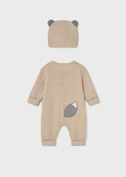Mayoral Babygrow com gorro recém nascido