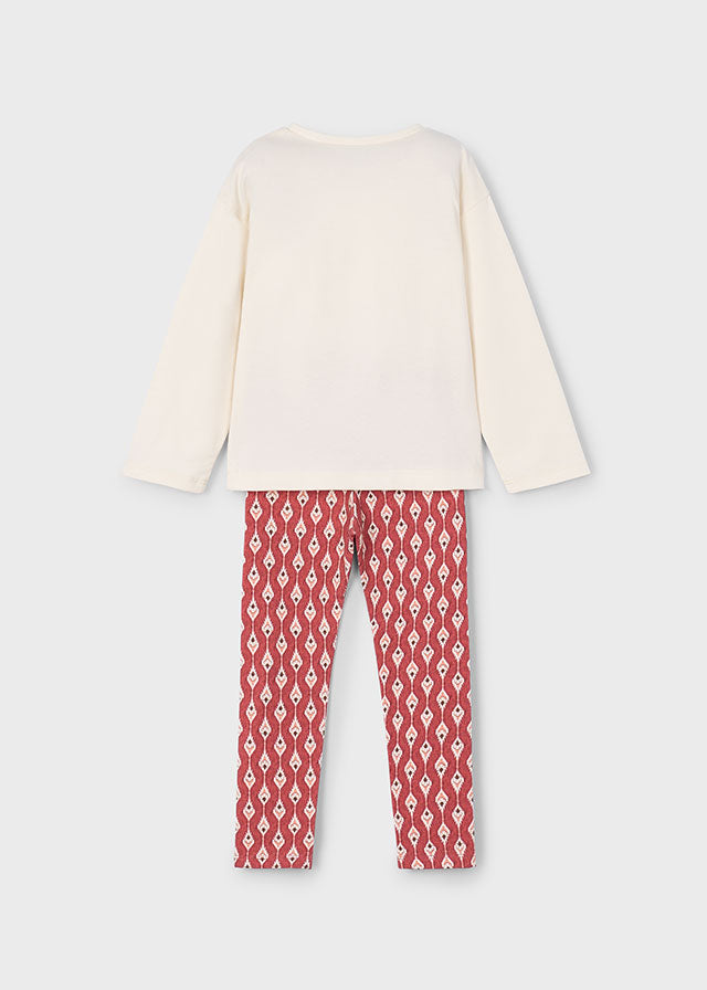 Mayoral Conjunto leggings estampado e camisola menina
