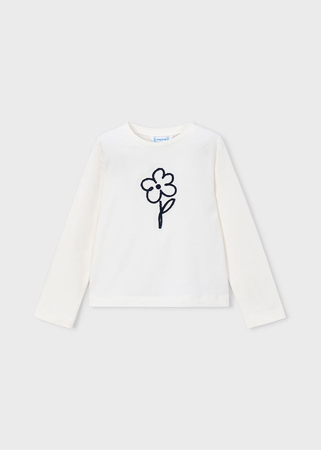 Mayoral Camisola básica flor menina