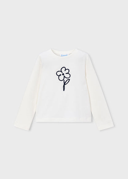 Mayoral Camisola básica flor menina