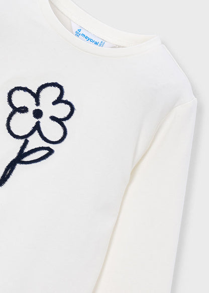 Mayoral Camisola básica flor menina