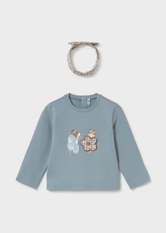 Mayoral Camisola com fita cabelo bebé